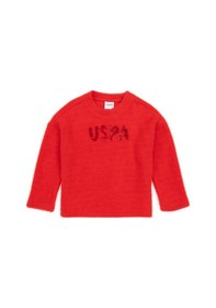 Resim U.s. Polo Assn. Kız Çocuk Kırmızı Sweatshirt 50317981-vr030 Kırmızı 