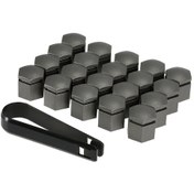 Resim Kangvka Vauxhall Opel Jant Somun Kapakları 19mm Gri Abs 20 Adet + Montaj Aracı Sı-at09043 