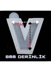 Resim Harf Kalıbı / Noktalı Harf / Türkçe Karakter Silikon Kalıp V 