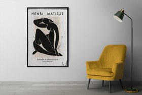 Resim ÇERÇEVELİ BETON ART DOKULU MATİSSE POSTER 