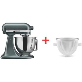 Resim Kitchenaid Artisan 5KSM175PS 4.8 L Stand Mikser + 5KSMICM Dondurma Yapma Aparat 