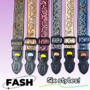 Resim Nakışlı Gitar Kayışı, Klasik Ayarlanabilir Çapraz Askılı Şık ve Geniş Yastıklamalı Bas & Akustik Destekli – Trend Sokak Stili Elektro & Halk Müziği Aksesuar 