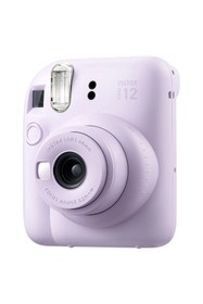 Resim Fujifilm Instax mini 12 Lila Fotoğraf Makinesi-10'lu Film-Çerçeve ve Deri Kılıf Seti 