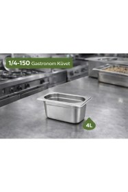Resim Net Çelik Gastronom Küvet Gn 1/4-150 