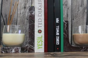 Resim Rosso Levanto L Harfi Şeklinde Kitap Tutucu 2'li Set 