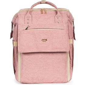 Resim Beşikli Anne Bebek Bakım Sırt Çantası Pembe 