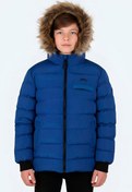 Resim Slazenger CALISTO NEW Çocuk Kapüşonlu Şişme Saks Mavi Mont & Kaban 