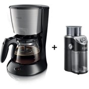 Resim Philips HD7462/20 Siyah Filtre Kahve Makinesi + Russell Hobbs 23120-56 Classics Kahve Öğütücü 