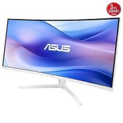 Resim ASUS VU34WCIP-W 34 VA KAVİSLİ NANO IYON WQHD 3440x1440 1ms 100Hz 300cd DP HDMI USB-C USB Hoparlör VESA 3YIL EYECARE PLUS PD 65W ÇERÇEVESİZ MONİTÖR 