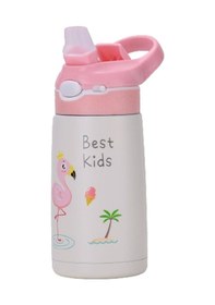 Resim Dolıty Çocuklar Için Yalıtımlı Su Şişesi Seyahat Pembe Pembe 