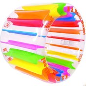 Resim 62002 Pompali- Bestway 27213.Gökkuşağı Silindir Deniz Yatağı Çok Renkli 