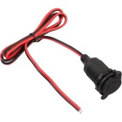 Resim Aogo Kablolu Dişi Çakmak Soketi Vidalı Tip 12V-24V Dc Araba Oto Çakmak Soket 