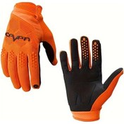 Resim Techbloom 2024 Rıval Ascent Flo Orange M Motocross Motorcycle Dirt Bike Mountain Bisiklet Eldiveni 