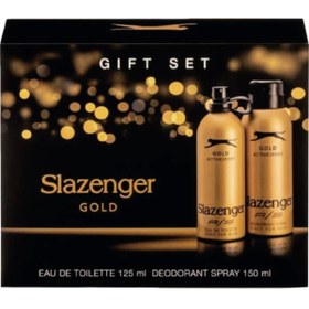 Resim Slazenger Gold Erkek Parfüm Seti Edt 125 ml+ 150 ml Deo 