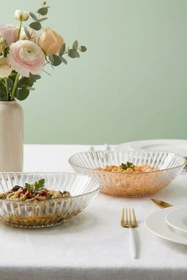 Resim Selen Concept Riva Model El Yapımı Cam Salata Kasesi ve Meyvelik 2'li Set 