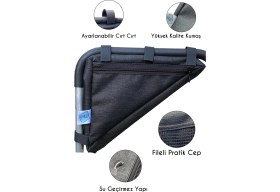 Resim Bisiklet Çantası Üçgen Kadro Arası Suluk Hazneli 2.5 Lt. Kapasite 