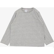 Resim Breeze Erkek Bebek Uzun Kollu T-shirt Patlı Çizgili 9 Ay - 3 Yaş Gri Melanj 