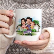 Resim Bebeğimiz ve Biz Karikatürlü Kupa Bardak 