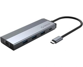 Resim 5-in-1 Type-c To 3 Port Usb3.0 Ethernet Pd Çoklayıcı Adaptör 5sxrj 
