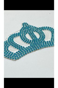 Resim karantuhafiye Taç arma / taşlı arma / ütü ile yapışan / ütü transferli yapıştırmalı taç arma 