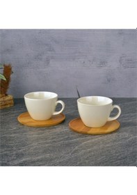 Resim Kişiye Özel Bambu Tabakali Çay Fincanı Saydam 