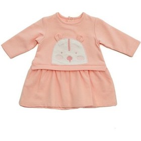 Resim Dear_Enika Andywawa Kız Bebek Tavşan Kabartmalı Pembe Elbise Ac22373 