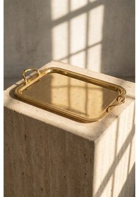 Resim Acar Elza Gold Tepsi - 43 Cm Gold 