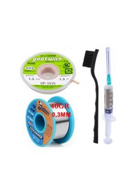 Resim Mechanic /lehim Teli Noclean Sn63/pb37 40g 0,3mm Lehim Toplama Cp-3015 Emme Teli 1,5mm 4lü Set St01 