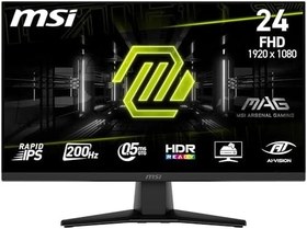 Resim MSI 23.8" MAG 242F, Gaming Monitör, FHD, 16:9 Flat, Rapid IPS, 200HZ, 0.5ms (GTG) FreeSync Premium 