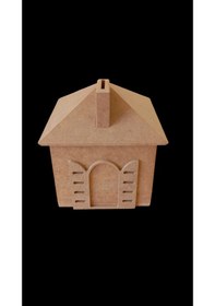 Resim Mdf Ev Desenli Kumbara 