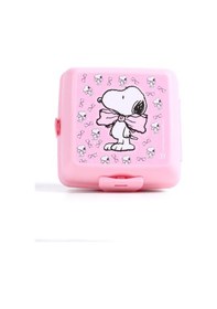 Resim Pembe Beslenme Kabı 24885-snoopy Saklama Kabı 