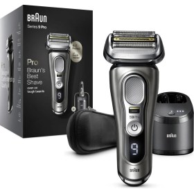 Resim Braun Series 9 Pro 9465CC Islak & Kuru Tıraş Makinesi Clean&charge Deri Seyahat Kılıfı 