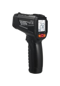 Resim Aubyhe Lazermeli Hızlı Sıcaklık Ölçer -30 380 , Dokunmadan Dijital Termometre, Ayarlanabilir Emisyon, Pm6519 Siyah, Pil Dahil 