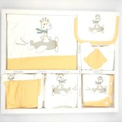 Resim Bebek Star Erkek Zürafa Desenli Sarı 10'lu Hastane Çıkışı Seti 