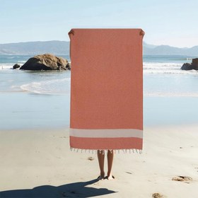 Resim Homedius Diamond Pamuk Peştamal 100x180 cm Turuncu 