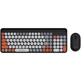 Resim Piranha 2381 Kablosuz Türkçe Q Klavye Ve Mouse Seti / Bluetooth & 2.4g / Windows - Macos/ios - Android 
