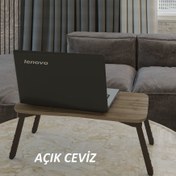 Resim Falez Mobilya Aksesuar Laptop Sehpa Çalışma Kahvaltı Masası Açık Ceviz 