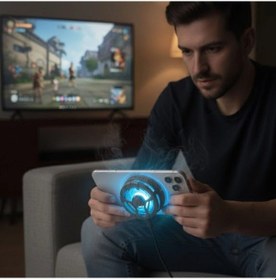 Resim Biishe Manyetik Telefon Ve Tablet Soğutucu Güçlü Sessiz Fanlı, Hızlı Isı Dağıtıcı Mobil Cihaz Soğ Çok Renkli 