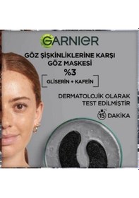 Resim Garnier Göz Şişkinliklerine Karşı Kömür Ve Kafein Göz Maskesi X PKT.GARNIER.014 