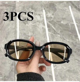 Resim Mdod Vintage Kare Güneş Gözlüğü - Kadın Erkek İçin Retro Hip Hop Moda Aksesuarpembe51gri Gri 