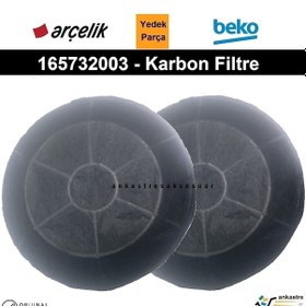 Resim Beko Uyumlu Bde 6050 Hb 7704330210 Davlumbaz Karbon Filtre 165732003 