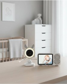 Resim Karşılıklı Sesli Bebek Kamerası 4x Zoom Sıcaklık Sensörlü 