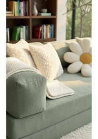 Resim Ard & Garden Liona 100x200 Yatak Olabilen Kanepe Modüler Çok Fonksiyonlu Aktivite Koltuk Yeşil Yeşil 