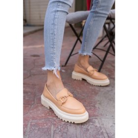 Resim Angelina Jones Freja Kadin Bej Oxford Ayakkabi 