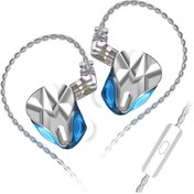 Resim KZ ASF 10BA Denge Armatürlü Kulak İçi Kulaklık Mavi | Distribütör Garantli Distribütör Garantli