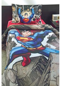 Resim Özdilek Superman Stone Tek Kişilik Lisanslı Kapitone Çocuk Nevresim Takımı 