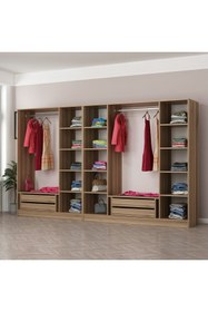 Resim Minar Kale210 7 Bölmeli 4 Çek Giyinme Dolabı Dore 