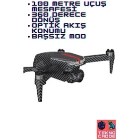 Resim Beboncool Katlanabilir Mini Drone 1080P HD Kamera ile 100 Metre Uçuş Mesafesi ve 20 DK Süre 