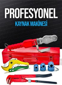 Resim Profesyonel Pprc Boru Kaynak Mini Makina Seti Plastik Boru Kaynak Makinesi Maşalı Boru Makaslı Set 
