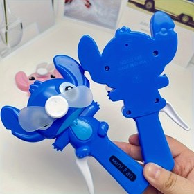 Resim Disney Stitch Mini El Tipi Fan - Pilsiz, El Basınç Kontrollü, Hafif & Sevimli Yaz Serinletici Aksesuar, Partiler, Tatiller ve Hediyeler İçin Mükemmel, Eğlenceli Karakter Figürleri ile Mavi Tasarım, Oyunbaz Tasarım, Pil Gerektirmeyen Çalışma 